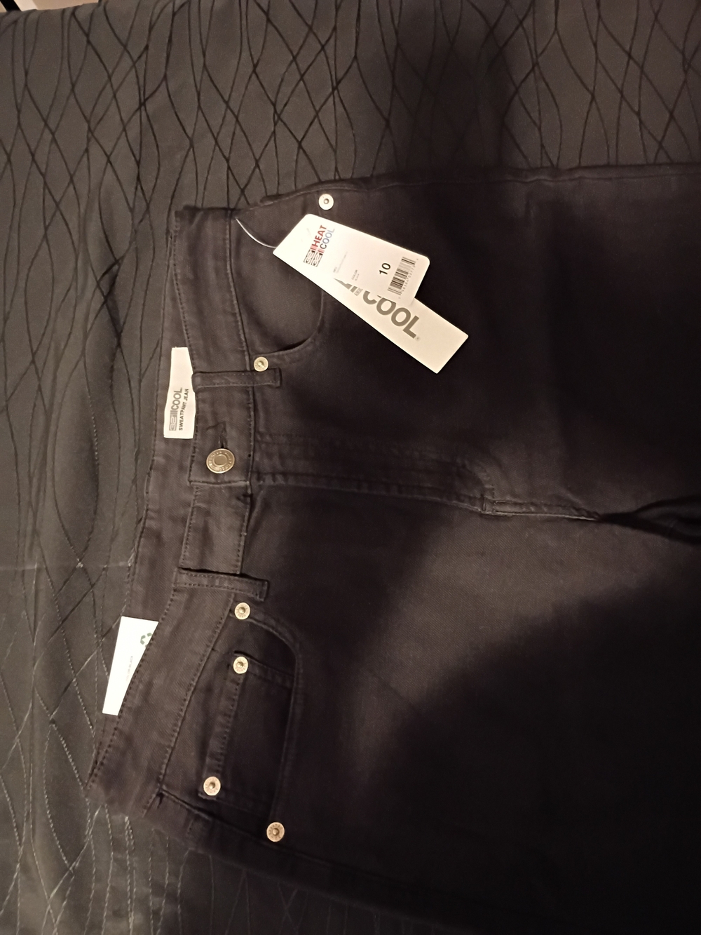32 Degrees Black Sweatpant Jean Slim Fit